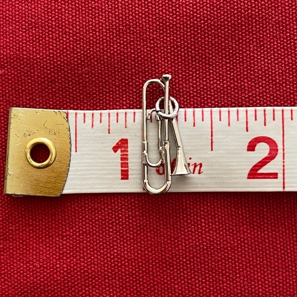 VTG I JMF I Sterling Trombone Horn Charm - Picture 4 of 14